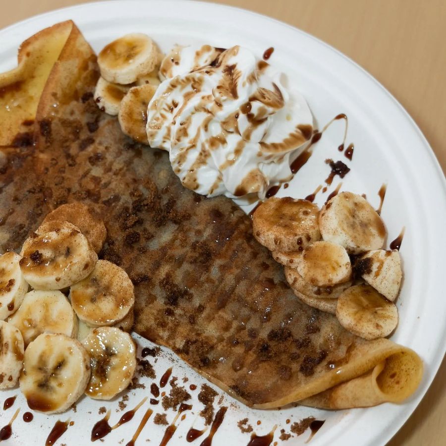Banana chocolate crepe